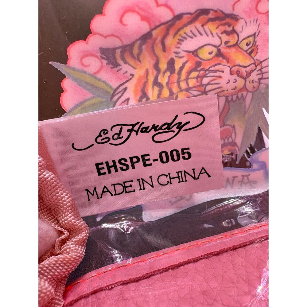 NWT - Ed Hardy Pink PVC Small Beach Handbag - Alive & Aware - Picture 6 of 10